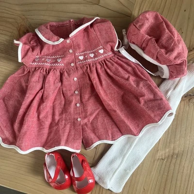 Vtg American Girl Bitty Baby Doll Valentine's Set~ Outfit  1997 - Image 1 of 4
