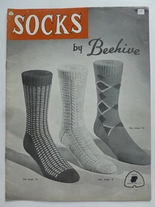 SOCKS by BEEHIVE (early 1950's) -Vintage Knitting Patterns - Picture 1 of 5