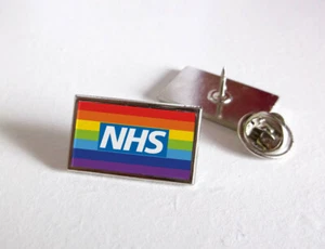 NHS RAINBOW PRIDE NURSE DOCTOR AMBULANCE MEDIC PORTER PARAMEDIC LAPEL PIN BADGE - Picture 1 of 27