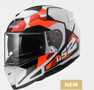 Casco Helmet Integral FF390 Breaker Sargento White Orange Red LS2 Size XXL - Imagen 1 de 1