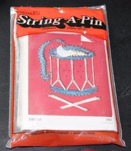 String a Pin String ART Cart Kit Drum Kit #707 Carousel Crafts De Veze 1975 - Picture 1 of 2