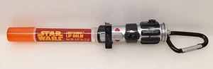Star Wars Vader Lightsaber Lip Balm Lights up w/ Carabiner Clip 2013 Darth Maul - Picture 1 of 8