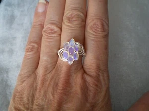 Coober Pedy Opal ring, size R/S, 1.48 carats, 3.22 grams of 925 Sterling Silver - Picture 1 of 11