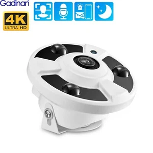 Wired Face Detection 4K 8MP 1.7mm Night Vision Audio Panoramic IP Camera XMEye - Bild 1 von 9