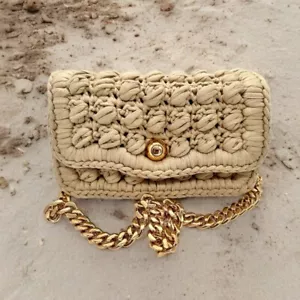 Bottega Veneta Tasche Schultertasche Goldkette Handtasche Sommer Geflochten - Bild 1 von 14