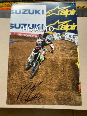 FOTO DE ACCIÓN FIRMADA POR RYAN VILLOPOTO MID AIR 12x18-coa- jett, mcgrath, carmichael Foto 1 de 2