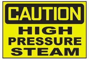 Caution High Pressure Steam Sticker Safety Decal Sign D720 - Picture 1 of 1