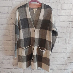Chaqueta Suéter Matilda Jane Enola Buffalo Cuadros Botón Frontal Talla M - Imagen 1 de 5