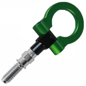 GANCHO DE REMOLQUE DE ALUMINIO VERDE para BMW M6 M3 M5 3 5 SERIES E 60 E90 E92 CUPÉ SED - Imagen 1 de 1