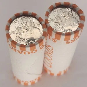 (2 ROLLOS) 2024 D Dr Mary Edwards Walker Cuarto Banco Rollo 25¢ Monedas - Imagen 1 de 4