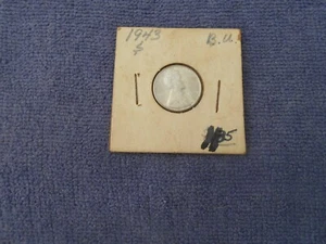 BRILLIANT UNCIRCULATED BU 1943 S STEEL PENNY CENT - Picture 1 of 2