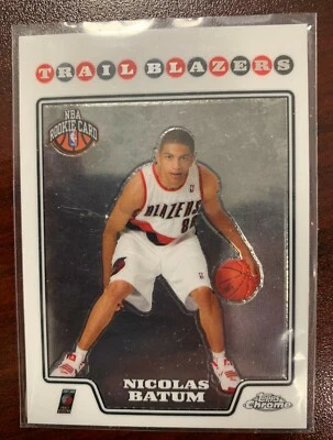 2008 Topps Chrome Nicolas Batum #218 Clippers Rookie Card  - Image 1 of 2