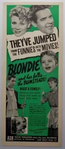 Blondie und ihre Leute... die Bumsteads! 1939 Filmwerbung - Bild 1 von 1