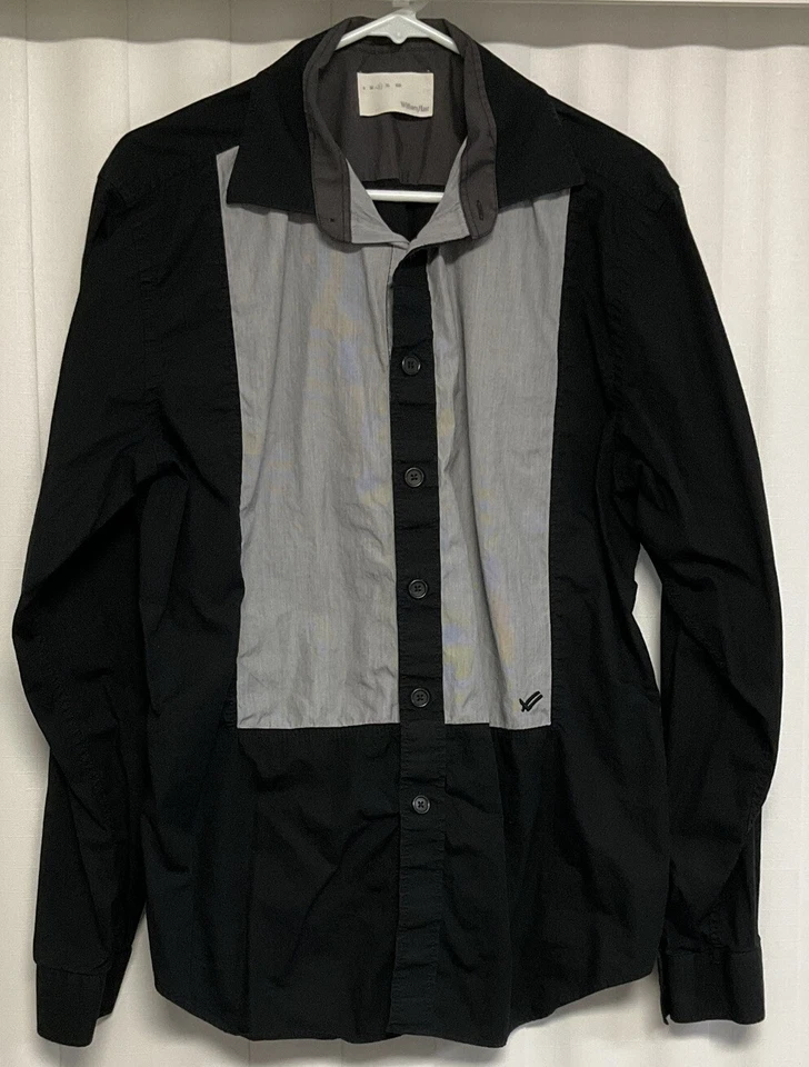 Camisa William Rast manga larga abotonada para hombre grande.  8916 Foto 1 de 3