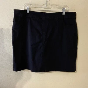 Soft Surroundings Go Lively Skort Plus sz 1X Black Zippered & Stretchy - Picture 1 of 10