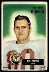 1955 Bowman #60 Ken MacAfee New York Giants Low Grade - Picture 1 of 2