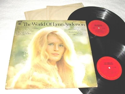 Lynn Anderson "The World of..." 1971 Country, 2-LP's, VG+, Columbia - Image 1 of 2