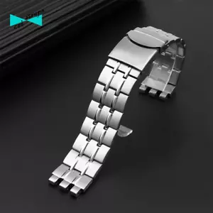 Cinturino orologio in acciaio per swatch irony scuba 200 da 17 19 21 mm argento - Foto 1 di 1