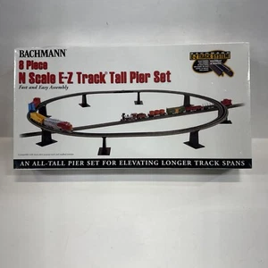 Bachmann 44872 EZ-Track 8-Piece Tall Pier Set N Scale, Factory Sealed - Picture 1 of 6