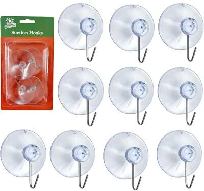 24x Suction Hook Heavy Duty Christmas Decoration Sign Kitchen Bathroom Wall 53mm - Image 1 of 4