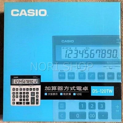 Casio DS-120TW Calculator Tax Calculator / Adder Method Desk Type 12 Digits New - Image 1 of 4