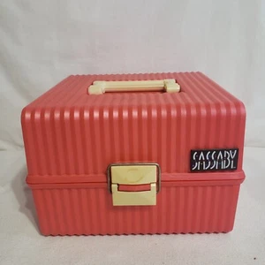 Vintage Sassaby Schminkkoffer Modell 101 drehbares Tablett Kosmetik Aufbewahrung - Bild 1 von 12