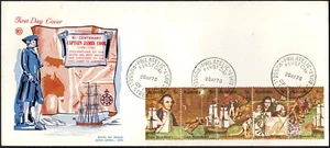 1970 Australia Bi-Centenary Cook Strip Of 5 WCS Unaddressed FDC, VGC - Bild 1 von 1