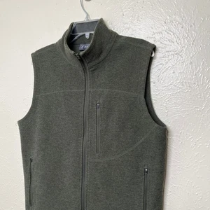 Chaleco Ibex Para Hombres M Verde Zque Lana Merino Cremallera Completa EE. UU. - Imagen 1 de 16