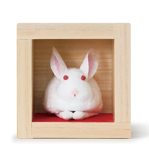 Medetaya Tosama Otafuku Rabbit Ornament, Japanese Paper Zodiac Ornament, Year O_ - Picture 1 of 1