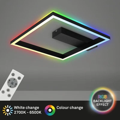 Deckenleuchte Briloner Frame LED 18W 57CM Deckenlampe Dimmbar CCT Fernbedienung  - Bild 1 von 4