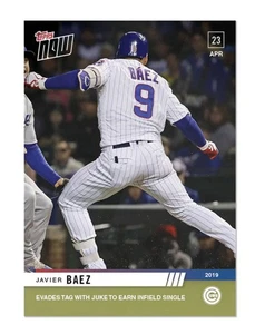 JAVIER BAEZ SP 2019 Topps Now #125 💥 Evades TAG 💥 Cubs Low PR /234 NIB - Picture 1 of 2