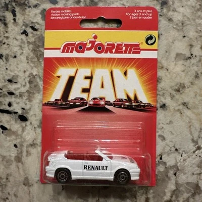 Majorette No.225 Renault 19 Cabriolet from 1995 200 Series White w/Red Int. NEW - Image 1 of 4