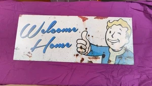 Fallout 4 Double Sided Shop Display Sign 2015 38"x16" Vault Boy - Picture 1 of 2