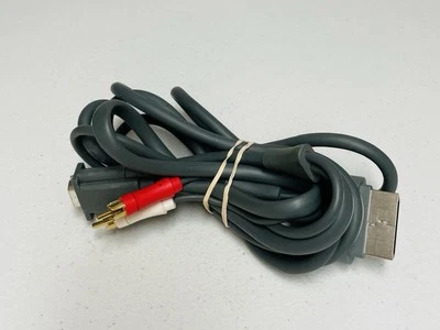 Xbox 360 VGA AV Cable Official OEM Genuine Microsoft Corporation X801257-101 - Image 1 of 4