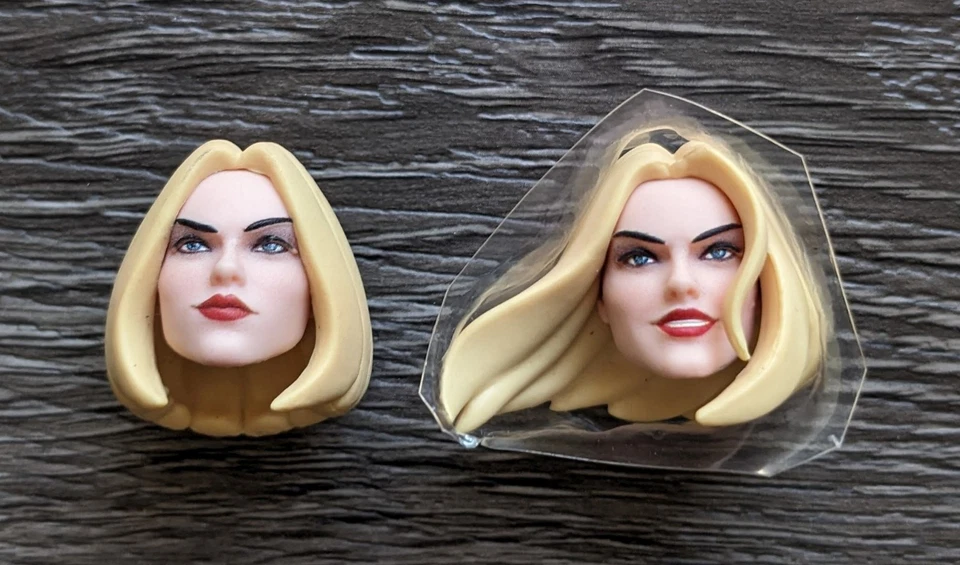 Marvel Legends X-Men 97 Emma Frost Retro 2 HEAD LOT Custom Figure Fodder  2025 - Image 1 of 1
