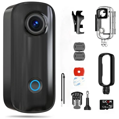 SJCAM 4K Mini Body Camera Wearable Action Cam 128GB UHD Thumb Size Hands - Image 1 of 4