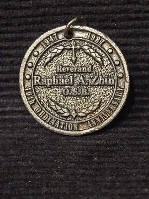 VTG Rare St Benedict Medal Rev Raphael Zbin St. Andrew Svorad Cleveland OH - Image 1 of 4
