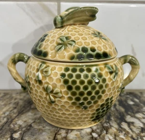 Brinn's Vintage Bienenstock Hummel Deckel Zuckerdose Japan 3 3/4" Höhe x 4 3/4" L - Bild 1 von 24