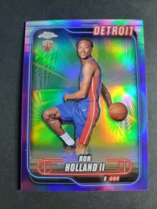 Ron Holland II 2024-25 Topps Chrome Basketball RC Rookie Purple Refractor - Picture 1 of 2
