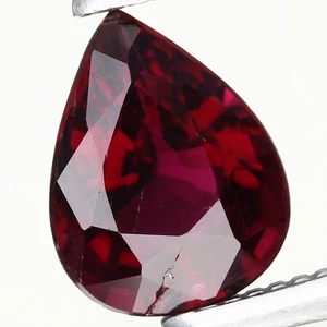 0,54 quilates 6,5 x 5 mm pera natural rubelita turmalina Mozambique, África - Imagen 1 de 4