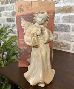 Kirkland’s Potter’s Garden Cerámica Navidad Ángel Pintado a Mano Nuevo Antiguo Stock - Imagen 1 de 10