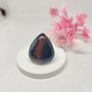 Real Boulder Opal Gemstone Ring 925 Sterling Silver promise Unique Style Ring - Picture 1 of 6