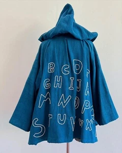 Hoodie Jacket Woman Thai Cotton Handwoven Back Embroidered by hand Long Sleeve - Picture 1 of 21