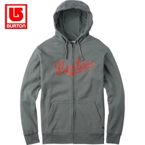 Burton All Star Full Zip Snowboard Hoodie Dark Ash NWT $55 Skate Surf Streetwear - Picture 1 of 6