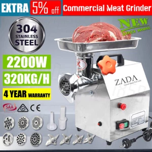 2200W 2HP Commercial Meat Mincer Powerful Electric Grinder Sausage Maker Filler - Picture 1 of 12