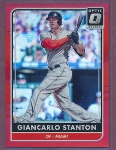 Donruss Optic Red Giancarlo Stanton 2016 #123/99!! - Imagen 1 de 2