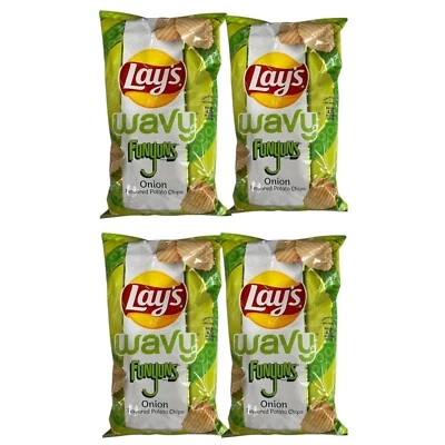 Lay's Wavy Funyuns Onion Flavored Potato Chips Ranch, 7.5 Oz 4 Bags - Image 1 of 4