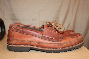 ORVIS by GOKEY Lug Sole Camp Moc Bullhide Leder Herren US 11,5 D Mokassins USA - Bild 1 von 17