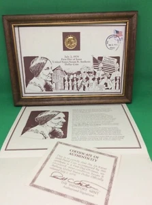 MONETA PRIMO GIORNO DI EMISSIONE-STATI UNITI SUSAN B ANTHONY DOLLAR-2 LUGLIO 1979 MAI C - Foto 1 di 5