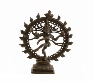 Statue de Shiva Nataraja Natraj Murti 0.500KG Inde en Laiton # 1075 X4 - Imagen 1 de 1